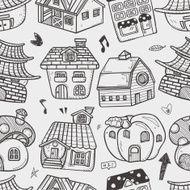 seamless house pattern N5