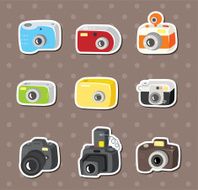 camera stickers N8