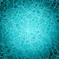 Floral seamless pattern with abstract hand drawn flowers N2