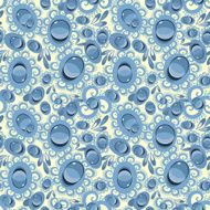 Drops and water bubbles seamless background N4
