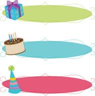 Sketchy Birthday Banners