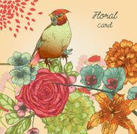 floral Invitation card N10