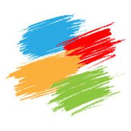 Colorful Scribble Stains