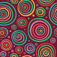 Abstract bright seamless pattern colorful rings