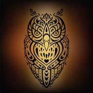 Decorative Owl Ethnic pattern N7