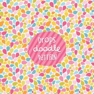 Doodle color drops seamless pattern N2