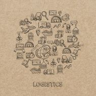 Logistic Sketch Icons