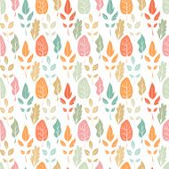 vector seamless pattern with leaves N24