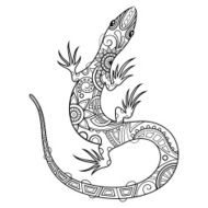 Tribal Decorative Lizard N3