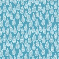 Seamless pattern with rain drops
