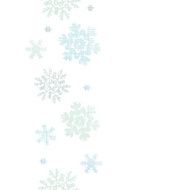 Blue Christmas Snowflakes Textile Texture Vertical Seamless Pattern Background