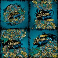 Abstract vector decorative nature ornamental backgrounds
