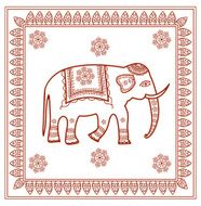 decorated Indian elephant