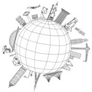 Travel around the world illustration N3