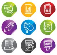 Office icon stickers