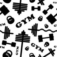 Gym Seamless vector pattern N2