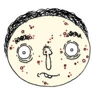 Pimply face