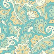 Seamless pattern with abstract flowers N19