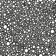 Tiny black and white dots dark seamless pattern