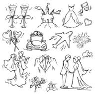 Set of wedding icon N5