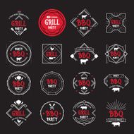 Barbecue party icons N5