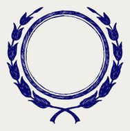 Vector laurel wreath N4