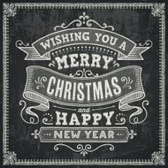 Chalkboard Style Christmas Card
