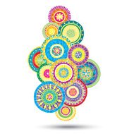 Paisley Mehndi Abstract Floral Vector Design Element