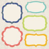 set of colorful frames N2