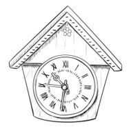 Vector sketch of clock N3