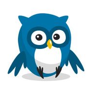 Funny cartoon owl N2