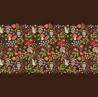 Seamless floral ornament N12