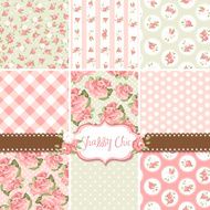 Shabby Chic Rose Patterns N3