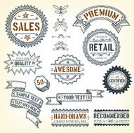 Hand Drawn Banners Awards And Frames