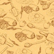 Seamless Bakery background N2