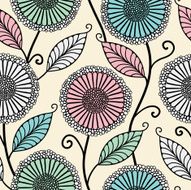 floral seamless pattern N178