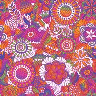 Vintage seamless flower pattern N2
