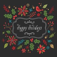 Hand Drawn Holiday Frame
