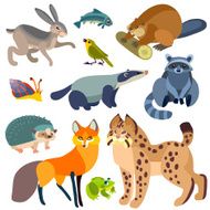 Cartoon Forest Animals Set N3