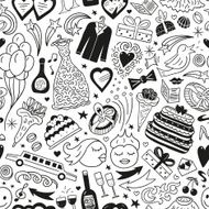 wedding - seamless pattern