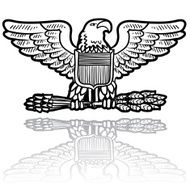 US Army eagle insignia sketch