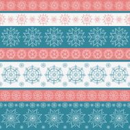 Christmas seamless pattern with snowflakes