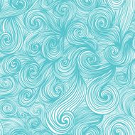 Seamless wave hand-drawn pattern N109