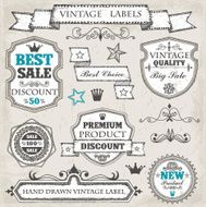 vintage labels N8