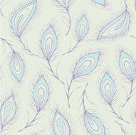 Seamless peacock feather Pattern