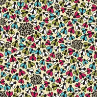 Cute flies seamless pattern