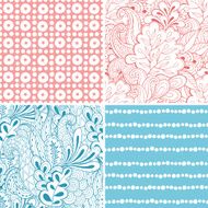 Set of abstract seamless patterns N16
