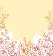 Floral background with splash N9