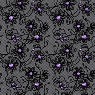 Violet gems seamless pattern