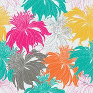 Hand drawn seamless floral pattern N13